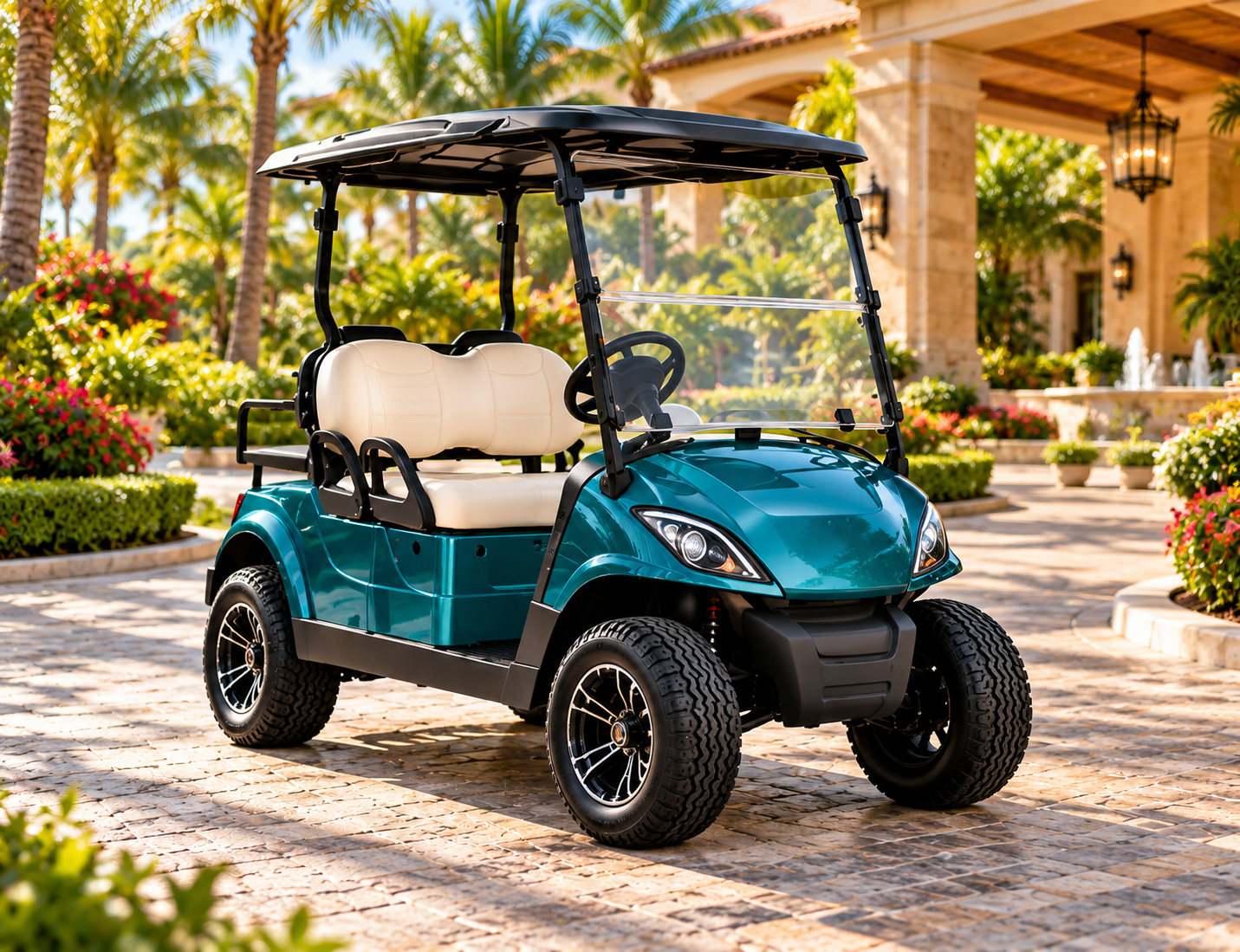 Electric buggy for hotel guest transportation in Andhra Pradesh